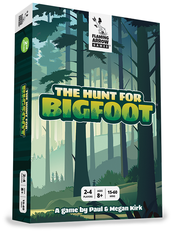 The Hunt for Bigfoot card game by Flaming Arrow Games